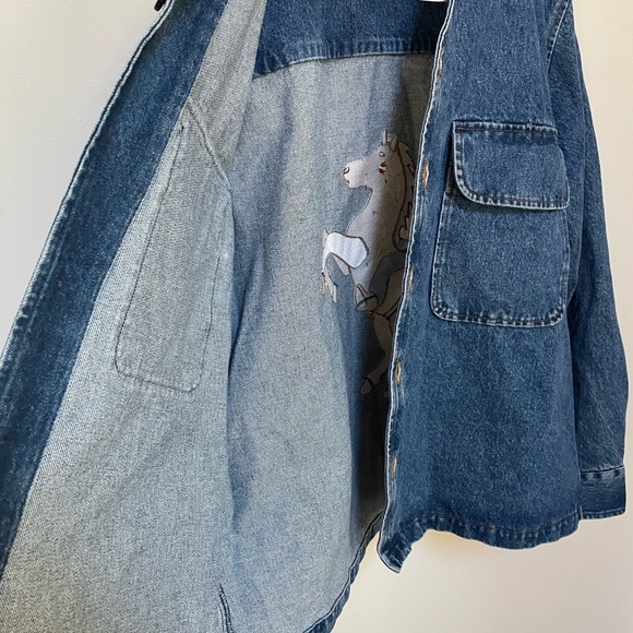 NWOT LC23 Embroidered Denim Overshirt Size XL - Picture 9 of 12